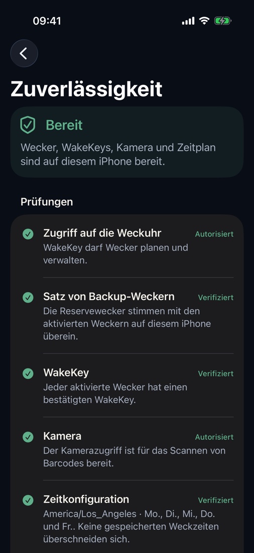Hilfe bei Einrichtung, Scan, Weckschutz, Käufen und Datenschutz.