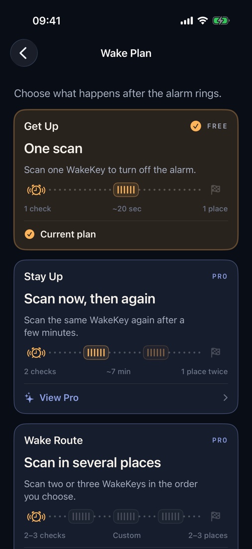 Pick one scan, a second check, or a short route before the alarm starts.