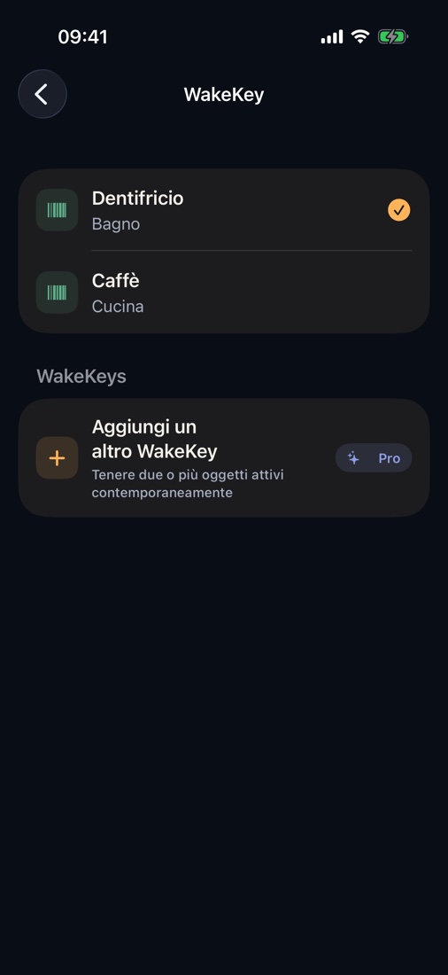 Dentifricio, caffè, shampoo o vitamine possono diventare un WakeKey. Non devi stampare nulla.