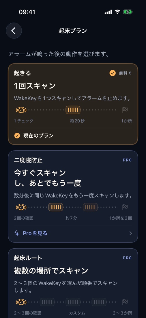 朝の習慣に合わせて2〜3か所を回ります。