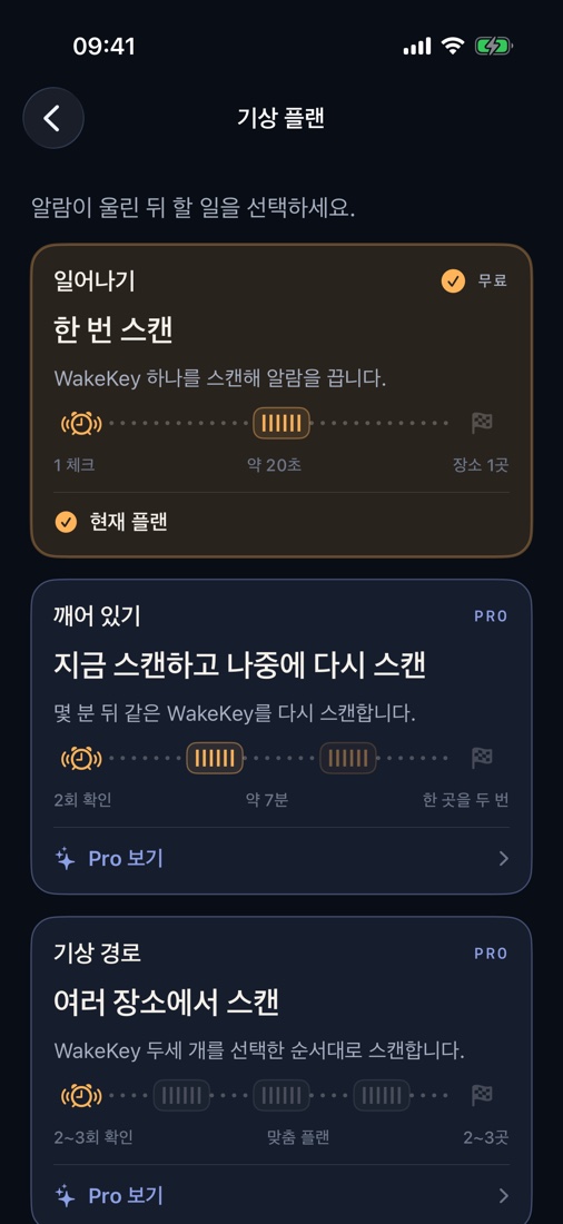 아침 루틴에 맞춰 두세 곳을 이동.
