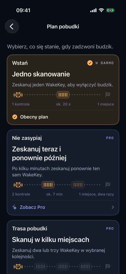 Przed sygnałem wybierz jedno skanowanie, drugą kontrolę lub krótką trasę.