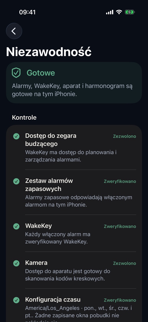 Zeskanuj tubkę pasty, opakowanie kawy lub butelkę szamponu, aby wstać. Dodaj drugą kontrolę, jeśli znów zaśniesz. Bez konta, reklam i śledzenia.